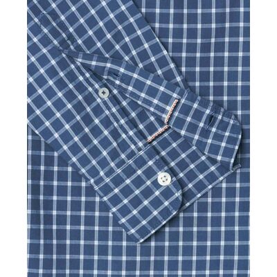 Pepe Jeans - Camisa de hombre popelín cuadros fit regular. Azul XL Pepe Jeans - Camisa de hombre popelín cuadros fit regular. Azul XL