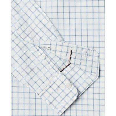 Pepe Jeans - Camisa de hombre popelín cuadros fit regular. Blanco XL Pepe Jeans - Camisa de hombre popelín cuadros fit regular. Blanco XL