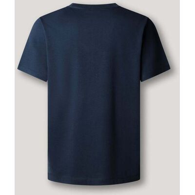 Pepe Jeans - Camiseta de hombre logo estampado fit regular. Azul XS Pepe Jeans - Camiseta de hombre logo estampado fit regular. Azul XS