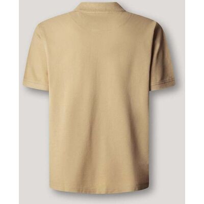 Pepe Jeans - Polo de hombre piqué teñido en prenda. Natural XXL Pepe Jeans - Polo de hombre piqué teñido en prenda. Natural XXL