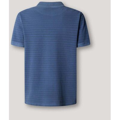 Pepe Jeans - Polo de hombre piqué de rayas. Azul S Pepe Jeans - Polo de hombre piqué de rayas. Azul S