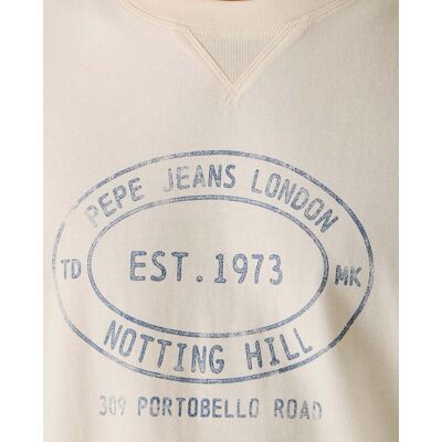 Pepe Jeans - Camiseta de hombre gráfico estampado fit regular. Blanco XS Pepe Jeans - Camiseta de hombre gráfico estampado fit regular. Blanco XS