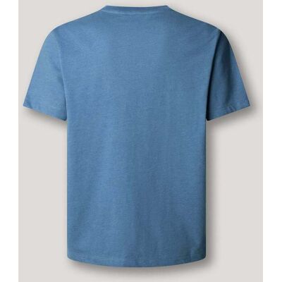 Pepe Jeans - Camiseta de hombre gráfico estampado fit regular. Azul XS Pepe Jeans - Camiseta de hombre gráfico estampado fit regular. Azul XS