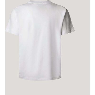Pepe Jeans - Camiseta de hombre gráfico estampado fit regular. Blanco M Pepe Jeans - Camiseta de hombre gráfico estampado fit regular. Blanco M