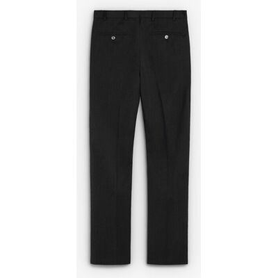 Scalpers - Pantalón de traje regular liso de lana. Gris oscuro 38 Scalpers - Pantalón de traje regular liso de lana. Gris oscuro 38