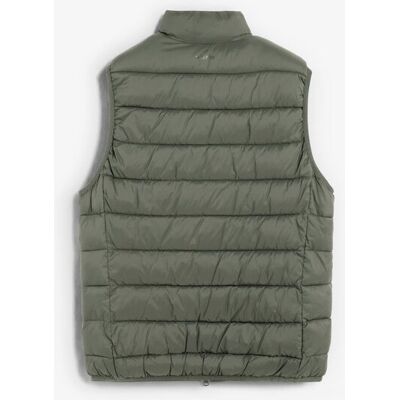 Scalpers - Chaleco de abrigo de hombre acolchado regular fit. Verde militar XXL Scalpers - Chaleco de abrigo de hombre acolchado regular fit. Verde militar XXL