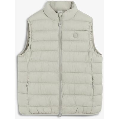 Scalpers - Chaleco de hombre repelente al agua con cremallera. Beige XL Scalpers - Chaleco de hombre repelente al agua con cremallera. Beige XL