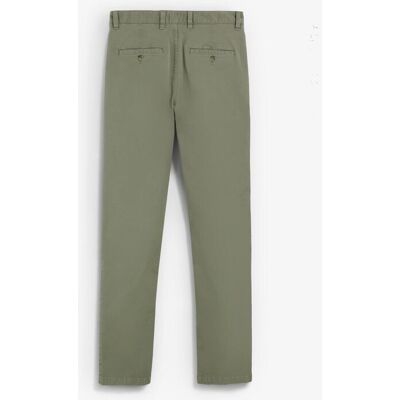 Scalpers - Pantalón chino de hombre regular fit con bolsillos laterales y traseros. Kaki 38 Scalpers - Pantalón chino de hombre regular fit con bolsillos laterales y traseros. Kaki 38