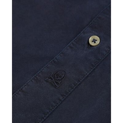 Scalpers - Camisa de hombre regular fit con bolsillo en el pecho. Azul S Scalpers - Camisa de hombre regular fit con bolsillo en el pecho. Azul S