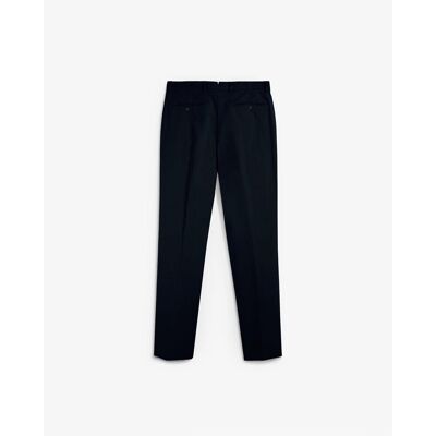 Scalpers - Chino de hombre con pinzas y trabillas en la cintura. Azul marino 46 Scalpers - Chino de hombre con pinzas y trabillas en la cintura. Azul marino 46