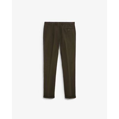 Scalpers - Pantalón de traje de hombre regular fit con bolsillos laterales. Verde oscuro 46 Scalpers - Pantalón de traje de hombre regular fit con bolsillos laterales. Verde oscuro 46