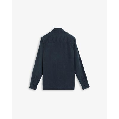Scalpers - Camisa de hombre regular fit con bolsillos en el pecho. Navy L Scalpers - Camisa de hombre regular fit con bolsillos en el pecho. Navy L