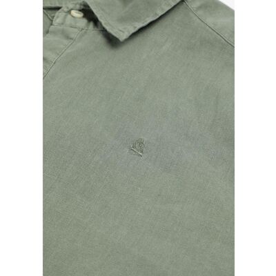 Scalpers - Camisa de hombre regular fit tipo polera. Verde Agua XXL Scalpers - Camisa de hombre regular fit tipo polera. Verde Agua XXL