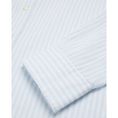 Scalpers - Camisa de hombre a rayas de manga larga. Azul XXL Scalpers - Camisa de hombre a rayas de manga larga. Azul XXL