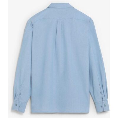 Scalpers - Camisa vaquera de hombre regular fit con cuello pijamero. Cielo XXL Scalpers - Camisa vaquera de hombre regular fit con cuello pijamero. Cielo XXL