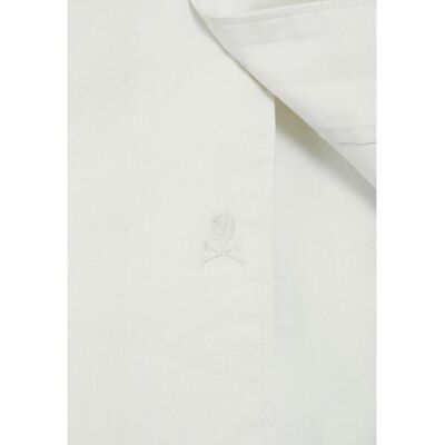 Scalpers - Camisa de hombre regular fit con bolsillo en el pecho. Crema M Scalpers - Camisa de hombre regular fit con bolsillo en el pecho. Crema M