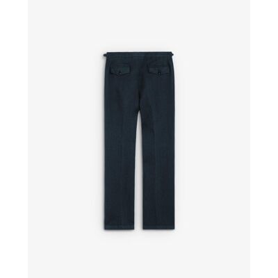 Scalpers - Pantalón de traje de hombre regular fit con bolsillos laterales. Navy 44 Scalpers - Pantalón de traje de hombre regular fit con bolsillos laterales. Navy 44