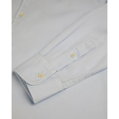 Scalpers - Camisa de hombre regular fit lisa de manga larga. Azul S Scalpers - Camisa de hombre regular fit lisa de manga larga. Azul S