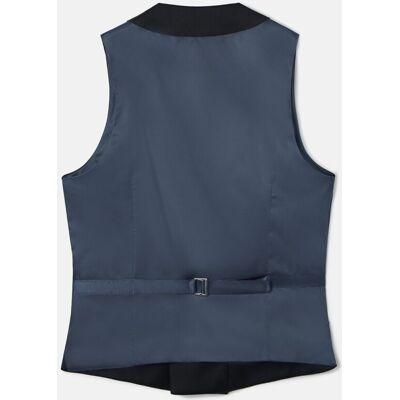 Silbon - Chaleco de traje stretch cuello redondo negro. Negro 58 Silbon - Chaleco de traje stretch cuello redondo negro. Negro 58