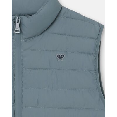 Silbon - Chaleco de abrigo de hombre padded. Azul grisáceo XXL Silbon - Chaleco de abrigo de hombre padded. Azul grisáceo XXL