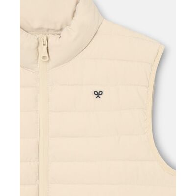 Silbon - Chaleco de abrigo de hombre padded. Beige XXL Silbon - Chaleco de abrigo de hombre padded. Beige XXL