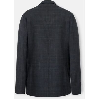 Silbon - Americana de hombre traje príncipe de gales gris. Gris 48 Silbon - Americana de hombre traje príncipe de gales gris. Gris 48