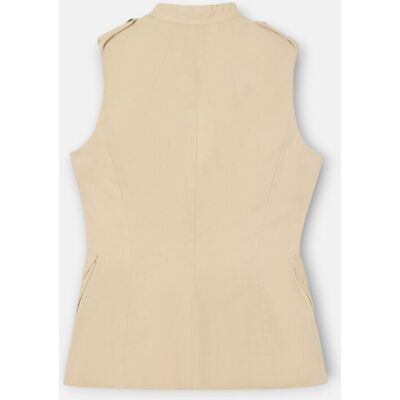 Silbon - Chaleco sahariana botones beige de hombre. Beige M Silbon - Chaleco sahariana botones beige de hombre. Beige M