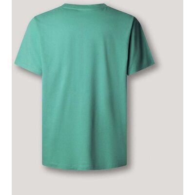 Pepe Jeans - Camiseta de hombre logo estampado fit regular. Verde grisáceo XL Pepe Jeans - Camiseta de hombre logo estampado fit regular. Verde grisáceo XL