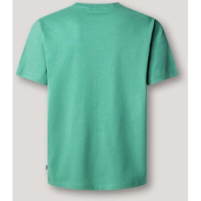 Pepe Jeans - Camiseta de hombre logo estampado fit regular. Verde grisáceo L Pepe Jeans - Camiseta de hombre logo estampado fit regular. Verde grisáceo L
