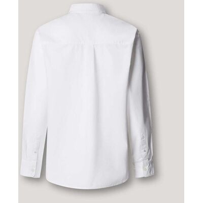 Pepe Jeans - Camisa de hombre de vestir popelín fit regular. Blanco 41 Pepe Jeans - Camisa de hombre de vestir popelín fit regular. Blanco 41
