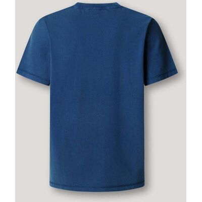 Pepe Jeans - Camiseta de hombre logo estampado fit regular. Azul oscuro XL Pepe Jeans - Camiseta de hombre logo estampado fit regular. Azul oscuro XL