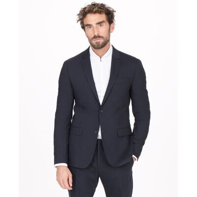 Calvin Klein - Chaqueta de traje de hombre slim liso azul. Azul marino 44 Calvin Klein - Chaqueta de traje de hombre slim liso azul. Azul marino 44