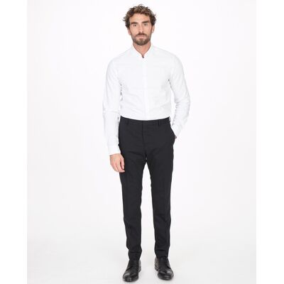 Calvin Klein - Pantalón de traje de hombre slim negro. Negro 46 Calvin Klein - Pantalón de traje de hombre slim negro. Negro 46