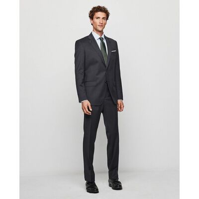 Mirto - Traje hombre regular travelsuit liso lana. Gris oscuro 58 Mirto - Traje hombre regular travelsuit liso lana. Gris oscuro 58