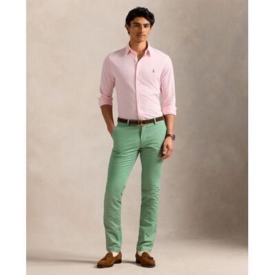 Ralph Lauren - Pantalón chino de hombre elástico Slim fit. Verde menta 46 Ralph Lauren - Pantalón chino de hombre elástico Slim fit. Verde menta 46