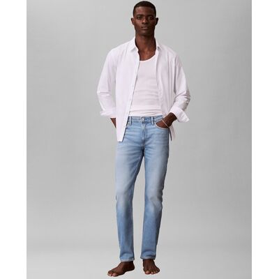 Calvin Klein - Vaquero Hombre Fit Slim. Gris 40 - Largo 30 Calvin Klein - Vaquero Hombre Fit Slim. Gris 40 - Largo 30