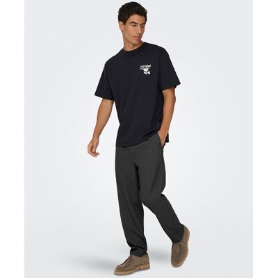 Only & Sons - Pantalón de hombre estilo chino. Tapered fit.. Gris oscuro 40 Only & Sons - Pantalón de hombre estilo chino. Tapered fit.. Gris oscuro 40