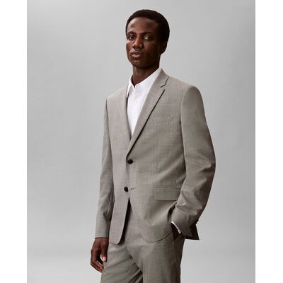 Calvin Klein - Chaqueta de traje Hombre pata de gallo. Blanco 44 Calvin Klein - Chaqueta de traje Hombre pata de gallo. Blanco 44