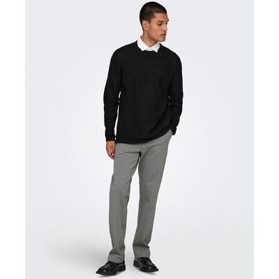 Only & Sons - Pantalon de vestir de hombre regular fit. Gris 43 - Largo 30 Only & Sons - Pantalon de vestir de hombre regular fit. Gris 43 - Largo 30