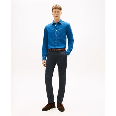Tommy Hilfiger - Pantalón de caballero tipo chino fit slim Bleecker. Azul marino 8 Tommy Hilfiger - Pantalón de caballero tipo chino fit slim Bleecker. Azul marino 8