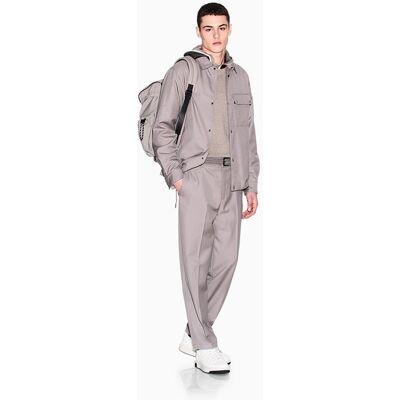 Armani - Jersey de hombre con capucha bicolor. Beige S Armani - Jersey de hombre con capucha bicolor. Beige S