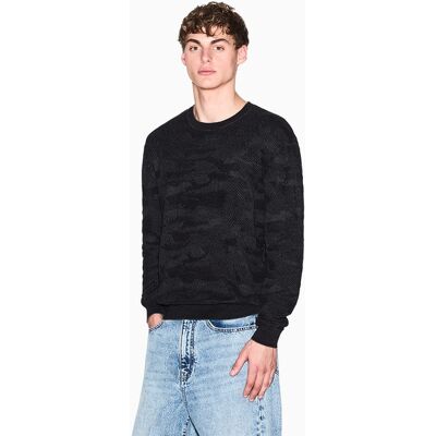 Armani - Jersey de hombre cuello redondo regular fit. Negro L Armani - Jersey de hombre cuello redondo regular fit. Negro L