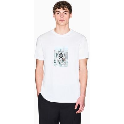 Armani - Camiseta de hombre de manga corta regular fit. Blanco XL Armani - Camiseta de hombre de manga corta regular fit. Blanco XL