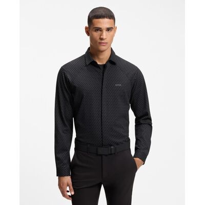 Boss - Camisa manga larga de hombre tallas grandes.. Negro 4XL Boss - Camisa manga larga de hombre tallas grandes.. Negro 4XL