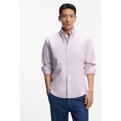 Boss - Camisa manga larga de hombre tallas grandes.. Morado 4XL Boss - Camisa manga larga de hombre tallas grandes.. Morado 4XL