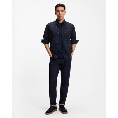 Boss - Camisa manga larga de hombre tallas grandes.. Azul 4XL Boss - Camisa manga larga de hombre tallas grandes.. Azul 4XL