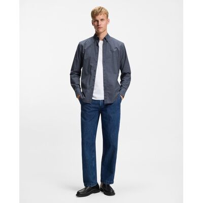Boss - Camisa manga larga de hombre tallas grandes.. Azul 4XL Boss - Camisa manga larga de hombre tallas grandes.. Azul 4XL