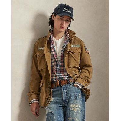 Ralph Lauren - Parka de hombre de algodón con parches. Marrón XS Ralph Lauren - Parka de hombre de algodón con parches. Marrón XS