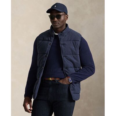 Ralph Lauren - Chaleco de abrigo de hombre Estate-Rib de pata de gallo tallas grandes. Azul marino 5XL Ralph Lauren - Chaleco de abrigo de hombre Estate-Rib de pata de gallo tallas grandes. Azul marino 5XL