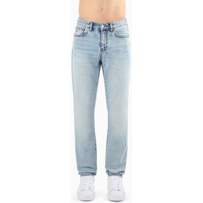 Armani - Vaquero de hombre J14 slim fit efecto blanqueado. Azul índigo 36 Armani - Vaquero de hombre J14 slim fit efecto blanqueado. Azul índigo 36